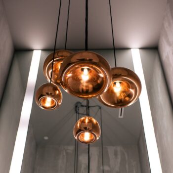 Tom Dixon LED závesné svietidlo Void mini, medená farba, meď