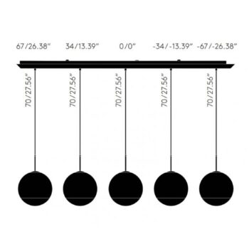 Tom Dixon Mirror Ball 25 cm Linear 5-pl. zlatá
