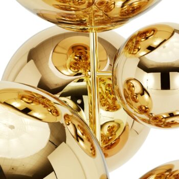 Tom Dixon Mirror Ball Floor Chandelier, zlatá, 182 cm