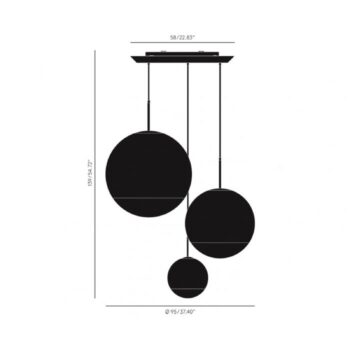 Tom Dixon Mirror Ball Range Round 3-pl. chróm