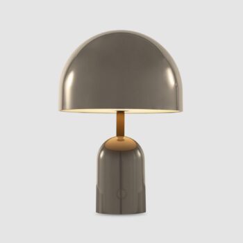 Tom Dixon Stolová LED lampa Bell Portable, sivá, 28 cm