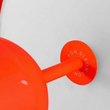 Tom Dixon Stolová LED lampa Bell, červená, výška 43 cm, stmievateľná
