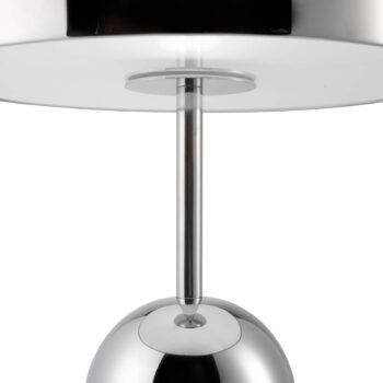 Tom Dixon Stolová LED lampa Bell, strieborná, 43 cm, stmievateľná