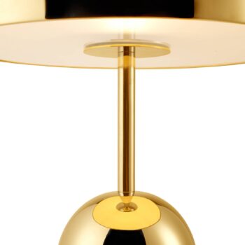 Tom Dixon Stolová LED lampa Bell, zlatá, 43 cm, stmievateľná
