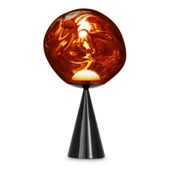 Tom Dixon Stolová LED lampa Melt Cone Fat, meď/čierna, 47cm