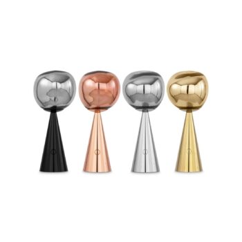 Tom Dixon Stolová LED lampa Melt, zlatá, výška 29 cm