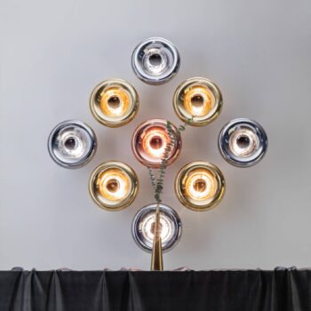 Tom Dixon Void Surface nástenné LED svetlo, oceľ