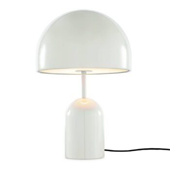 Tom Dixon stolová LED lampa Bell, svetlošedá, výška 43 cm, stmievateľná