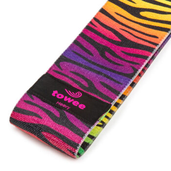 Towee Textilná odporová guma Zebra Booty band, silná odpor