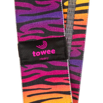 Towee Textilná odporová guma Zebra Booty band, silná odpor