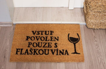 Trade Concept, Rohožka Kokos Flaška vína - na von aj na doma, 40x60, hnedá, chodba / predsieň