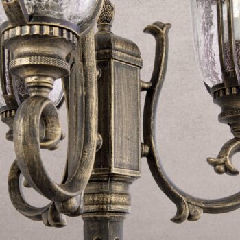 Tradičná stĺpová lampa Paula, 3-plameňové