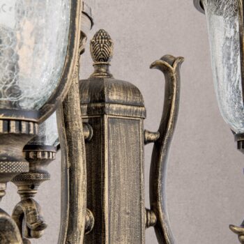 Tradičná stĺpová lampa Paula, 3-plameňové