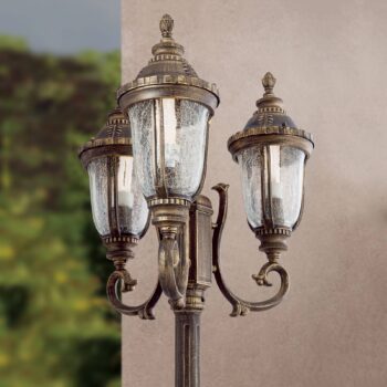 Tradičná stĺpová lampa Paula, 3-plameňové