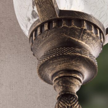 Tradičná závesná lampa Paula štruktúrované sklo