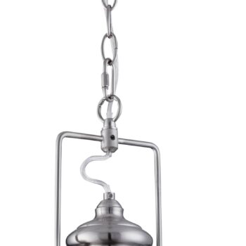 Trendy priemyselná závesná lampa Silver