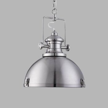 Trendy priemyselná závesná lampa Silver