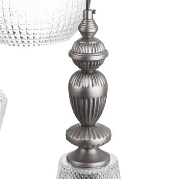 Troj-plameňová sklenená závesná lampa Talisa
