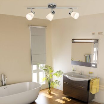 Troj-plameňové stropné svietidlo Kensington s IP44