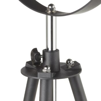 Trojnohá stojaca lampa Lenn, čierno-zlatá