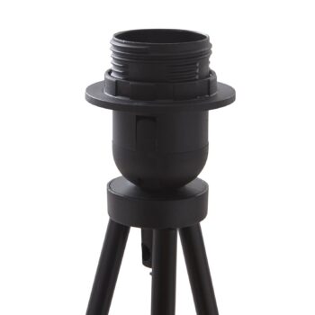 Trojnožková stojacia lampa ELC Elsika, látkové tienidlo, hnedá