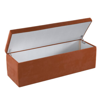 Truhlica čalúnená, Terracotta, 120 x 40 x 40 cm, Velvet, 704-33