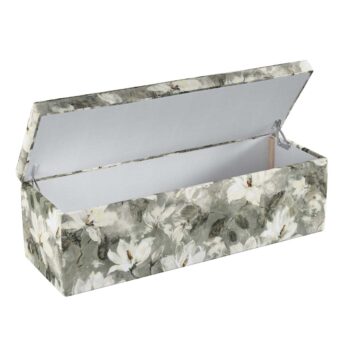 Truhlica čalúnená, grå-hvid, 120 x 40 x 40 cm, Velvet, 184-24