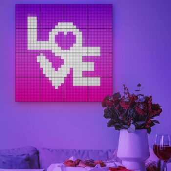 Twinkly RGB-Squares čierna 1-dielna štartovacia sada USB-C