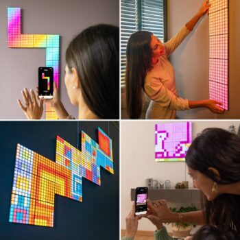 Twinkly RGB-Squares čierna 1-dielna štartovacia sada USB-C