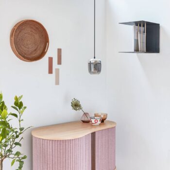 UMAGE Acorn závesná lampa 1-pl. dymová sivá oceľ