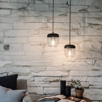 UMAGE Acorn závesná lampa 2-pl. čierna/oceľ