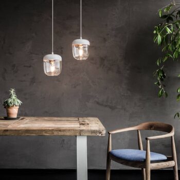 UMAGE Acorn závesná lampa biela/meď