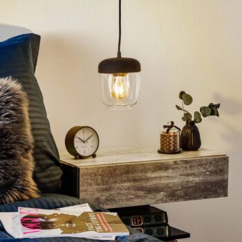 UMAGE Acorn závesná lampa čierna/mosadz