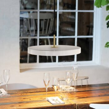 UMAGE Asteria mini závesné svetlo mosadz biela