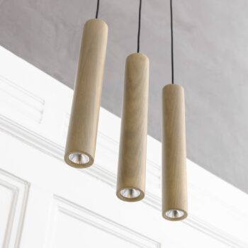 UMAGE Chimes Cluster 3 závesná lampa dub svetlý