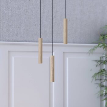 UMAGE Chimes Tall závesné LED, dub svetlý