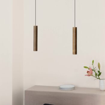 UMAGE Chimes závesná lampa dub tmavá