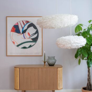 UMAGE Eos Esther Veľká závesná lampa, biela/biela