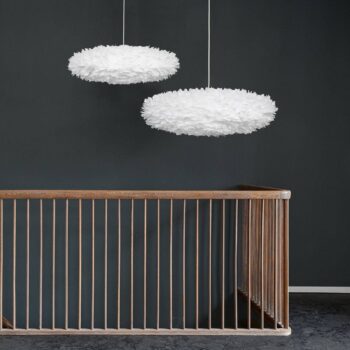 UMAGE Eos Esther Veľká závesná lampa, biela/biela