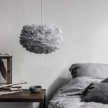 UMAGE Eos médium závesná lampa svetlosivá