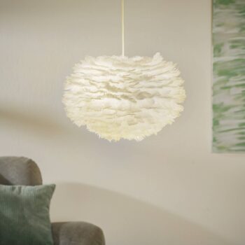 UMAGE Eos závesná lampa médium, biela
