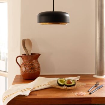 UMAGE Hazel Mini závesná lampa, čierna, Ø 22 cm