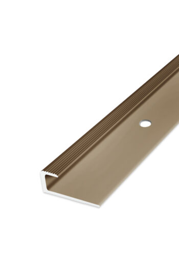 Ukončovací profil vŕtaný - Bronzový 30x10 mm 250 cm
