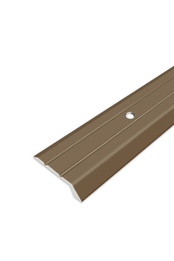 Ukončovací profil vŕtaný -  Bronzový 32x6 mm 270 cm