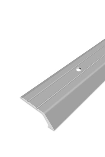 Ukončovací profil vŕtaný - Strieborný 38x10 mm 270 cm