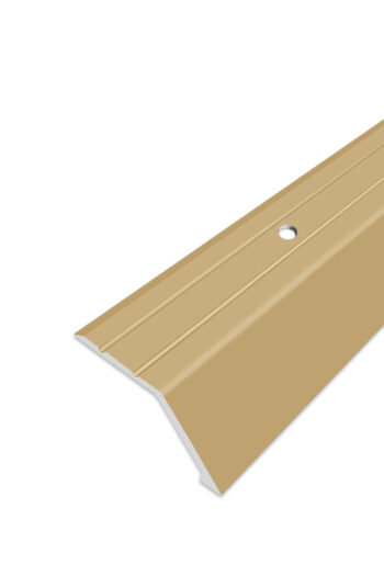 Ukončovací profil vŕtaný - Zlatý 47x16 mm 270 cm