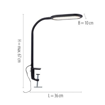 Upínacia LED lampa Kelly, CCT, stmievateľná