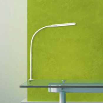 Upínacia LED lampa Servo, stmievateľná, CCT, biela