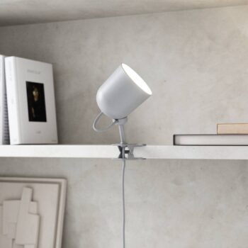 Upínacia lampa Angle, sivá
