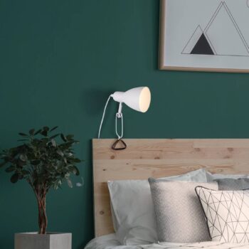 Upínacia lampa Mara nastaviteľná kábel biela